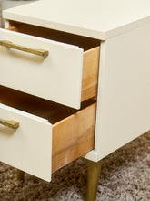 Load image into Gallery viewer, White Mid Century Cabinets