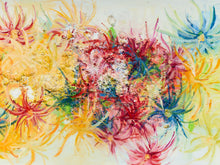 Load image into Gallery viewer, “Splash” by Margarette Singer, Large Mid-Century Abstract Floral Oil Painting