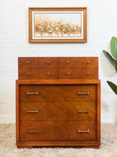 Load image into Gallery viewer, French Walnut Mid Century Dresser