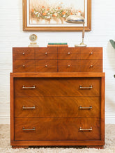 Load image into Gallery viewer, French Walnut Mid Century Dresser
