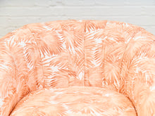 Load image into Gallery viewer, Peach Palm Leaf Pleated Chair
