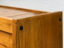 Load image into Gallery viewer, Mid-Century Pinewood Dresser with Black Pulls