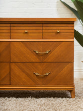 Load image into Gallery viewer, Chevron 1950’s Mahogany dresser