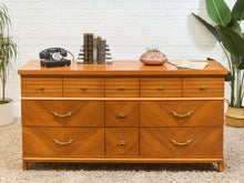 Load image into Gallery viewer, Chevron 1950’s Mahogany dresser