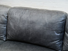 Load image into Gallery viewer, Leather Sofa with Sculptural base