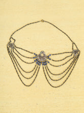 Load image into Gallery viewer, Art Deco French Jet Black Glass Bead Necklace