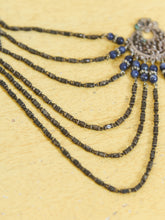 Load image into Gallery viewer, Art Deco French Jet Black Glass Bead Necklace