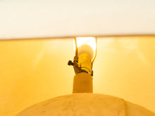 Load image into Gallery viewer, Sculptural Textured Ceramic Lamp with Linen Shade
