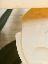 Load image into Gallery viewer, Sculptural Textured Ceramic Lamp with Linen Shade