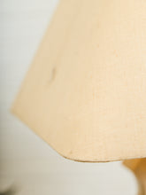 Load image into Gallery viewer, Sculptural Textured Ceramic Lamp with Linen Shade