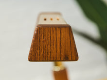 Load image into Gallery viewer, 1970’s Brass and Oak Vintage Table Lamp