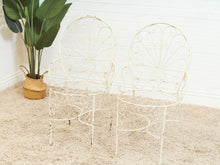 Load image into Gallery viewer, Mid-Century Wrought Iron Peacock Chairs Set