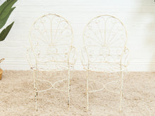 Load image into Gallery viewer, Mid-Century Wrought Iron Peacock Chairs Set
