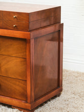 Load image into Gallery viewer, French Walnut Mid Century Dresser