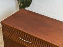 Load image into Gallery viewer, Mid-Century Modern Walnut Dresser with slat Detailing