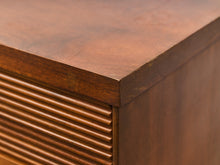 Load image into Gallery viewer, Mid-Century Modern Walnut Dresser with slat Detailing