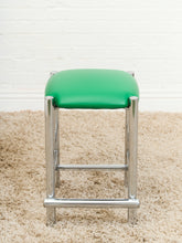 Load image into Gallery viewer, 1970’s Chrome Kelly Green Stools