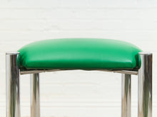 Load image into Gallery viewer, 1970’s Chrome Kelly Green Stools
