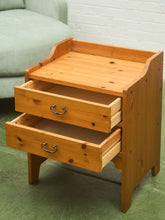 Load image into Gallery viewer, Pine 1970’s Western Nightstand