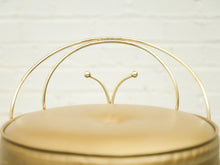 Load image into Gallery viewer, Vintage 1960’s Gold Vanity Stool