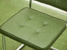 Load image into Gallery viewer, Olive Green Chrome Dining Chair
