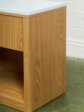 Load image into Gallery viewer, White Top Blonde Nightstands