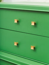 Load image into Gallery viewer, Kelly Green Vintage Highboy Gold Hardware