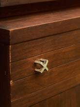 Load image into Gallery viewer, Mid-Century Modern Hutch Cabinet in Walnut