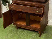 Load image into Gallery viewer, Mid-Century Modern Hutch Cabinet in Walnut