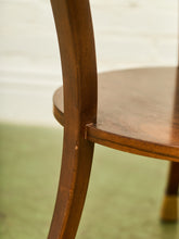 Load image into Gallery viewer, Neoclassical Antique Round Table with Brass Trim