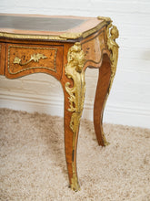 Load image into Gallery viewer, 19th Century Antique Louis XV Style Bureau Plat Writing Table Bronze