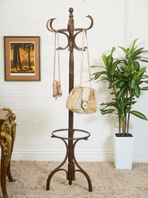 Load image into Gallery viewer, Antique Bent Wood Coat Rack