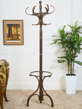 Load image into Gallery viewer, Antique Bent Wood Coat Rack