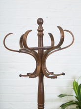 Load image into Gallery viewer, Antique Bent Wood Coat Rack