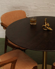 Load image into Gallery viewer, Gold Base Walnut Top Dining Table