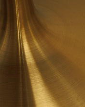 Load image into Gallery viewer, Gold Base Walnut Top Dining Table