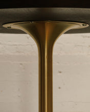 Load image into Gallery viewer, Gold Base Walnut Top Dining Table