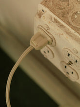 Load image into Gallery viewer, Bamboo Green Ceramic Lamp w/ Rectangle Shade
