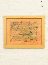 Load image into Gallery viewer, Orange Abstract Modern Art Design