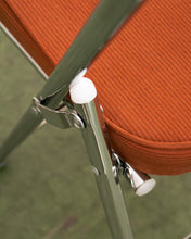 Load image into Gallery viewer, Burnt Orange and Chrome Chair