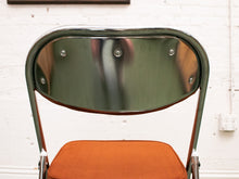 Load image into Gallery viewer, Burnt Orange and Chrome Chair