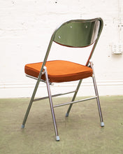 Load image into Gallery viewer, Burnt Orange and Chrome Chair
