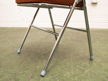 Load image into Gallery viewer, Burnt Orange and Chrome Chair