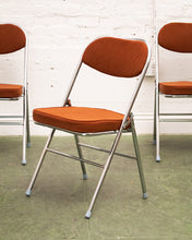 Load image into Gallery viewer, Burnt Orange and Chrome Chair