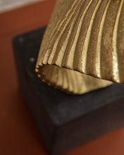 Load image into Gallery viewer, Gold Modernist Sculpture