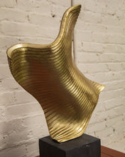 Load image into Gallery viewer, Gold Modernist Sculpture