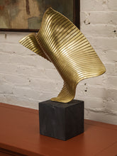 Load image into Gallery viewer, Gold Modernist Sculpture