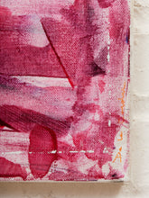 Load image into Gallery viewer, Rouge Gaze Figurative Portrait Painting in Pink Gray and Red by Julio De La Concha