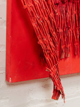 Load image into Gallery viewer, Crimson Flight Textural Abstract Bird Painting in Red by Julio De La Concha