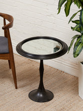 Load image into Gallery viewer, Round Wood Mirror Table